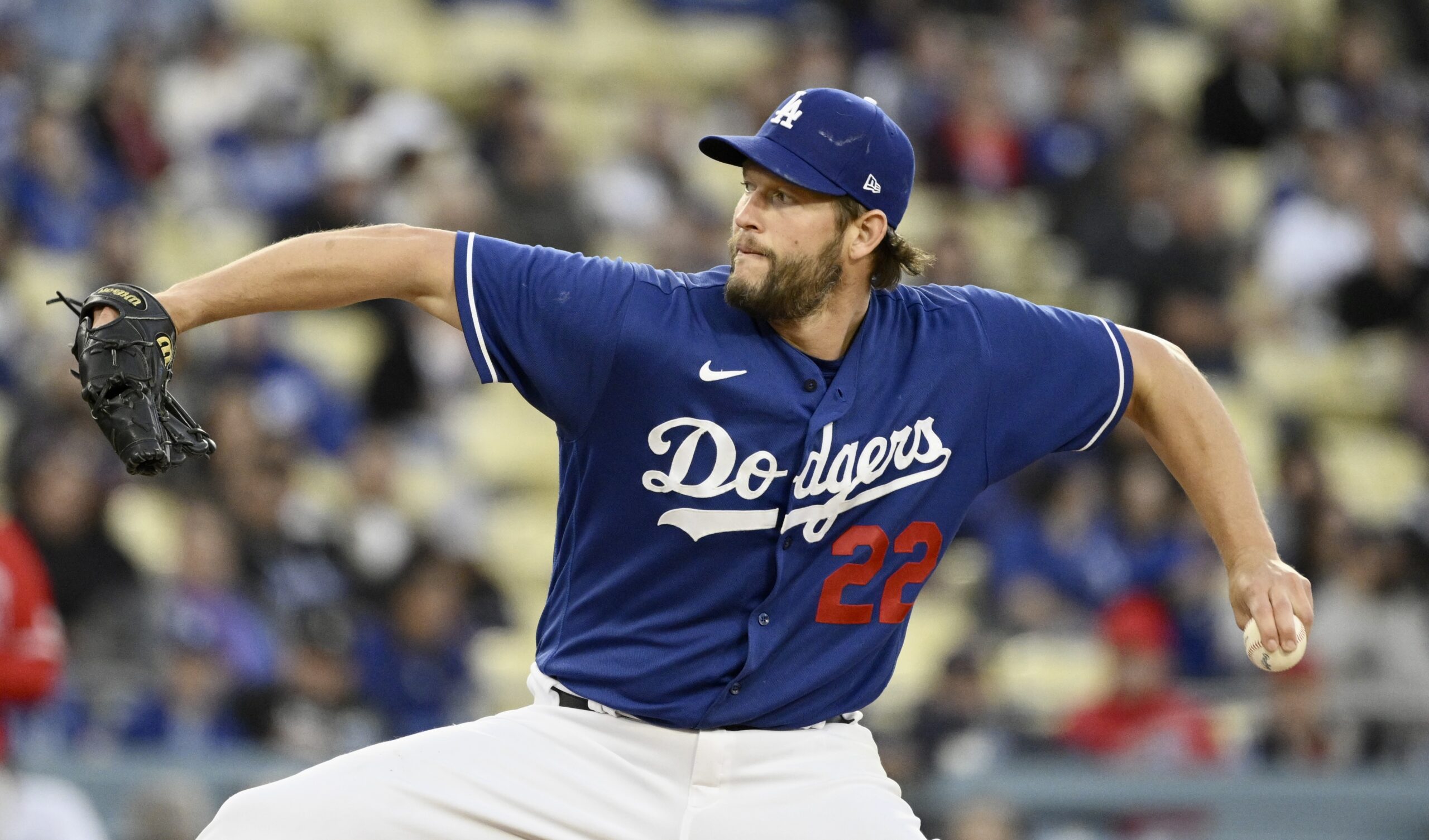 Starting Pitcher Clayton Kershaw #22 of the Los Angeles Dodgers...
