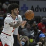 Chicago Bulls point guard Lonzo Ball, prior to injury