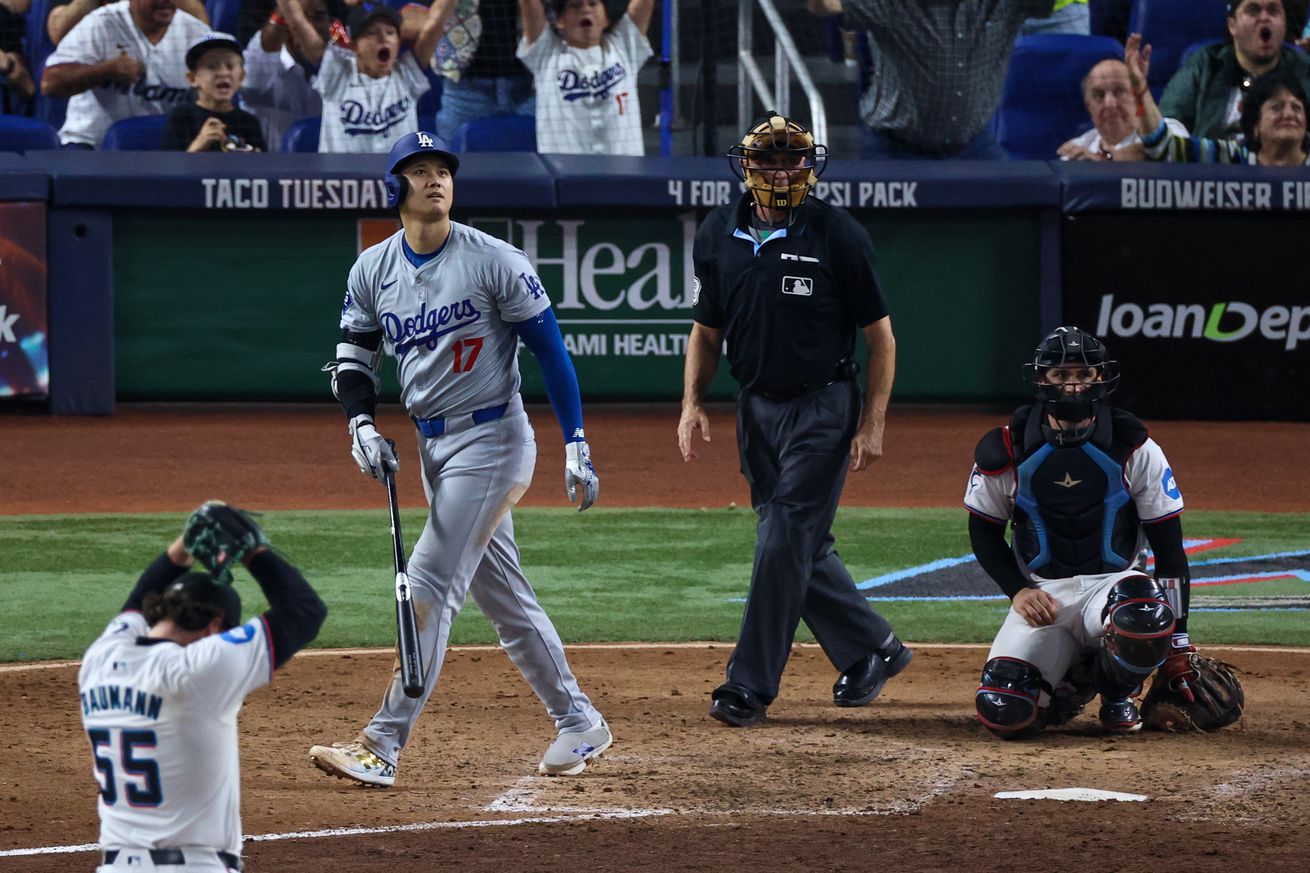 Los Angeles Dodgers v Miami Marlins