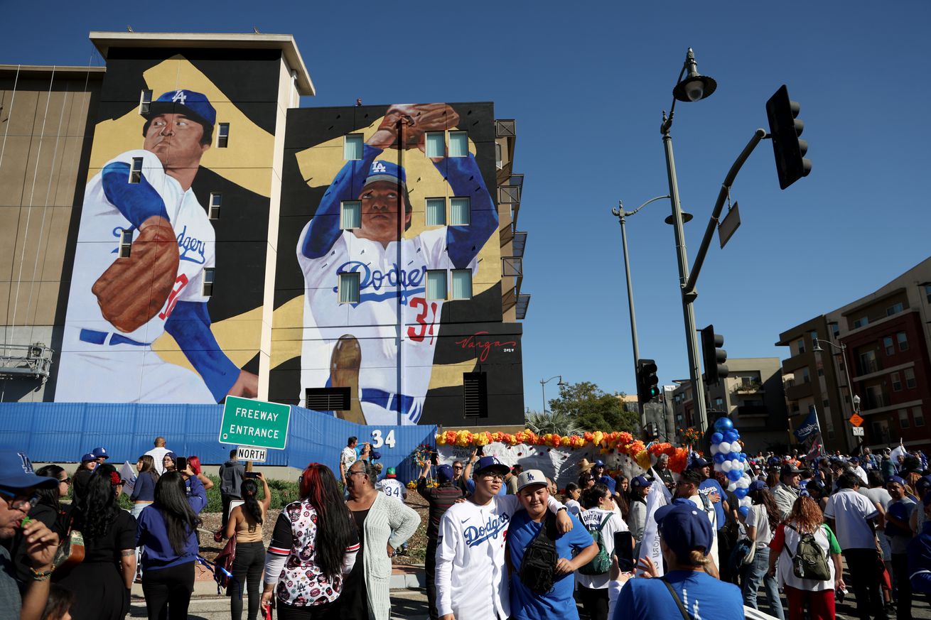 Mural Of Late Dodgers Pitcher Fernando Valenzuela Unveiled