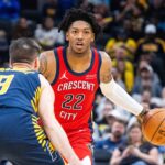 New Orleans Pelicans guard Elfrid Payton (22) dribbles the ball