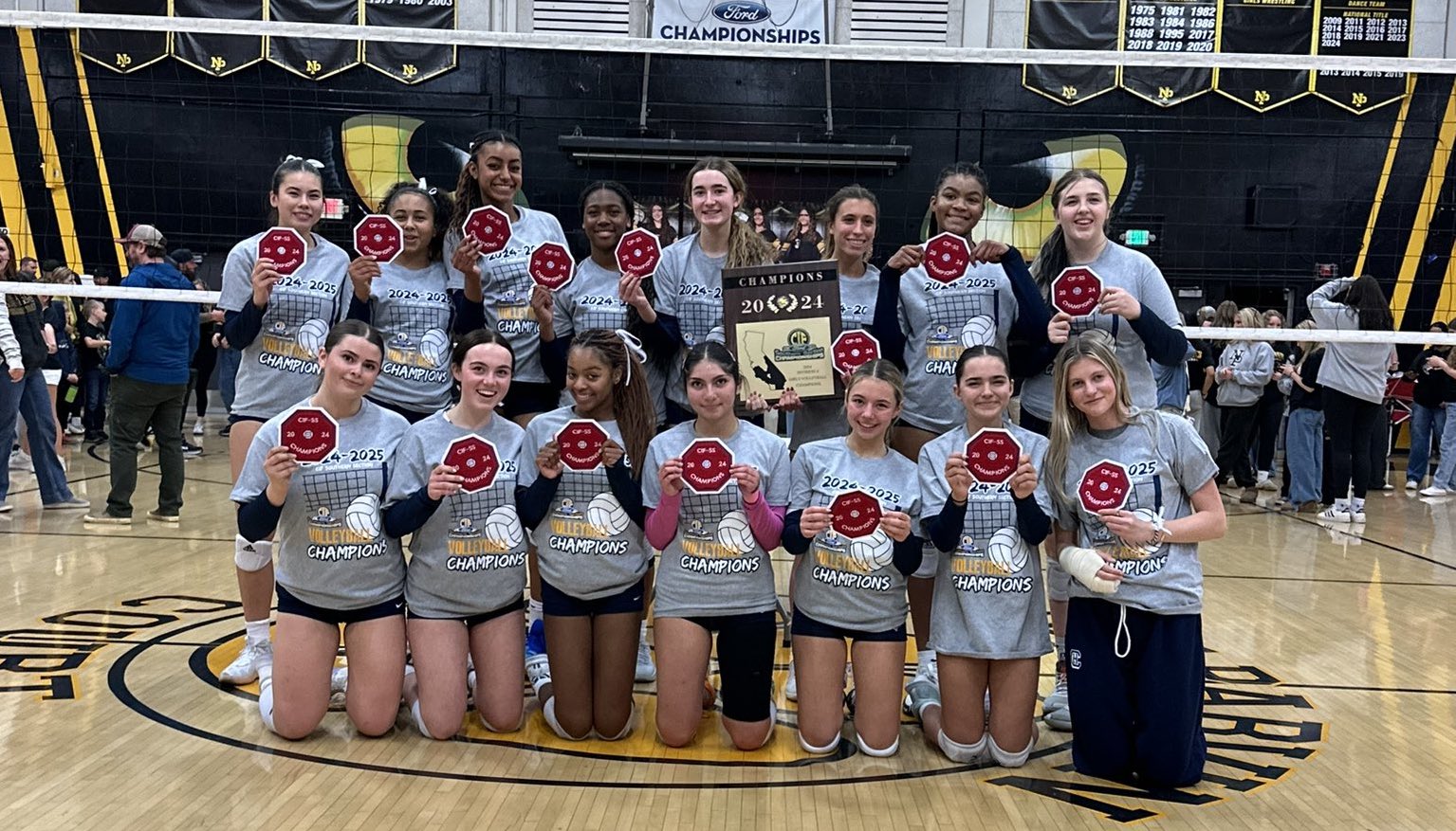 The Campbell Hall girls volleyball team won the CIF Southern...