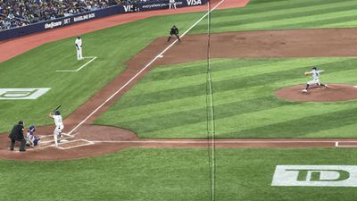 Stone being unbreakable in Toronto. Rogers Centre. April 26, 2024.