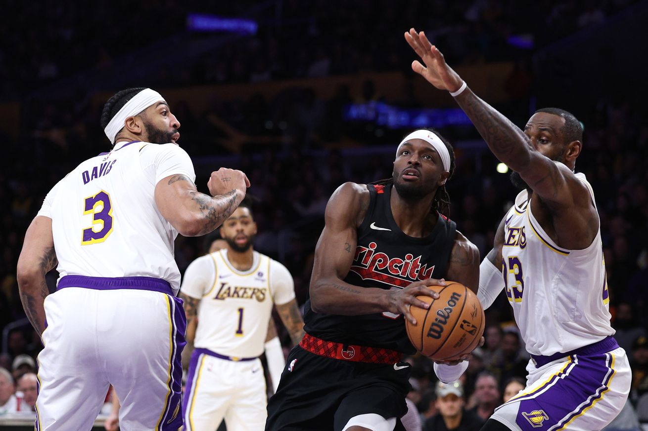 Portland Trail Blazers v Los Angeles Lakers