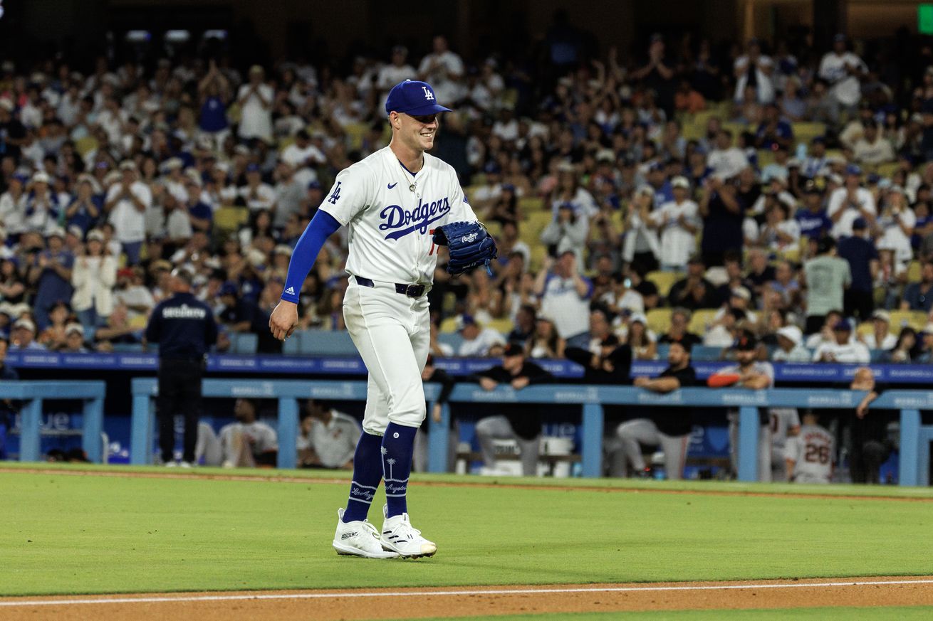 Dodgers vs Giants in Los Angeles, CA.