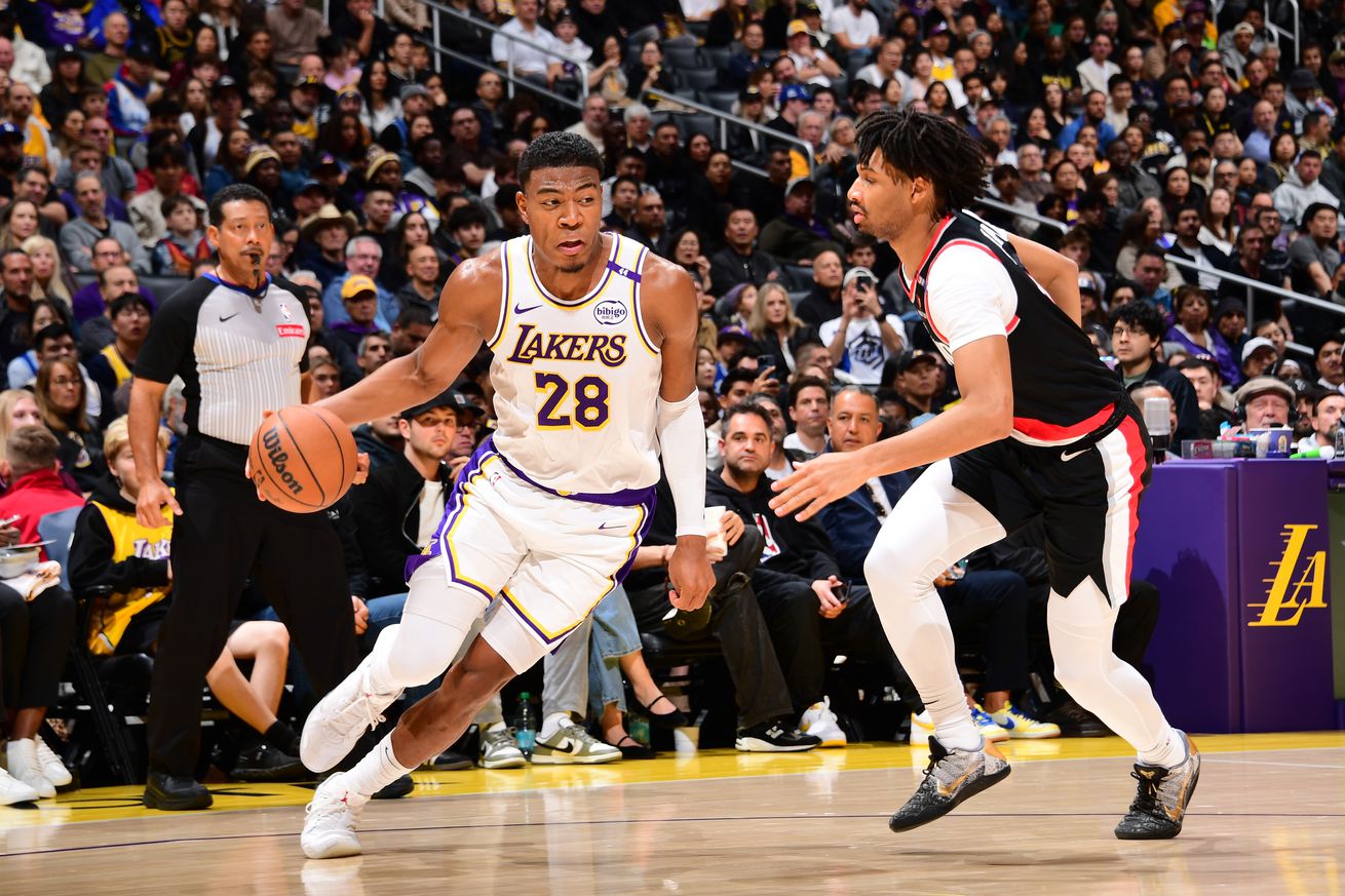 Portland Trail Blazers v Los Angeles Lakers