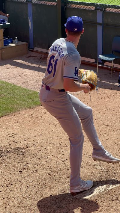 Vanasco warming up. Comerica Park. July 13, 2024.