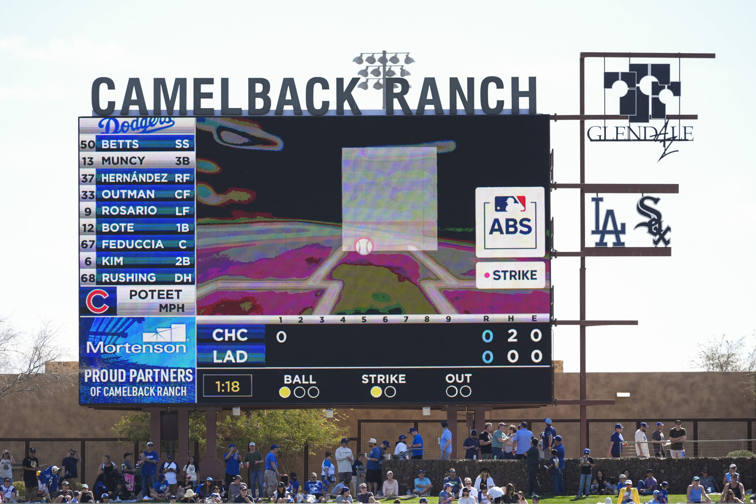 A replay is shown on the scoreboard using the Automated...