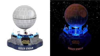 Star Wars night at Dodger Stadium is May 14 for Dodgers vs. A’s. The giveaway is a replica stadium with a Death Star above.