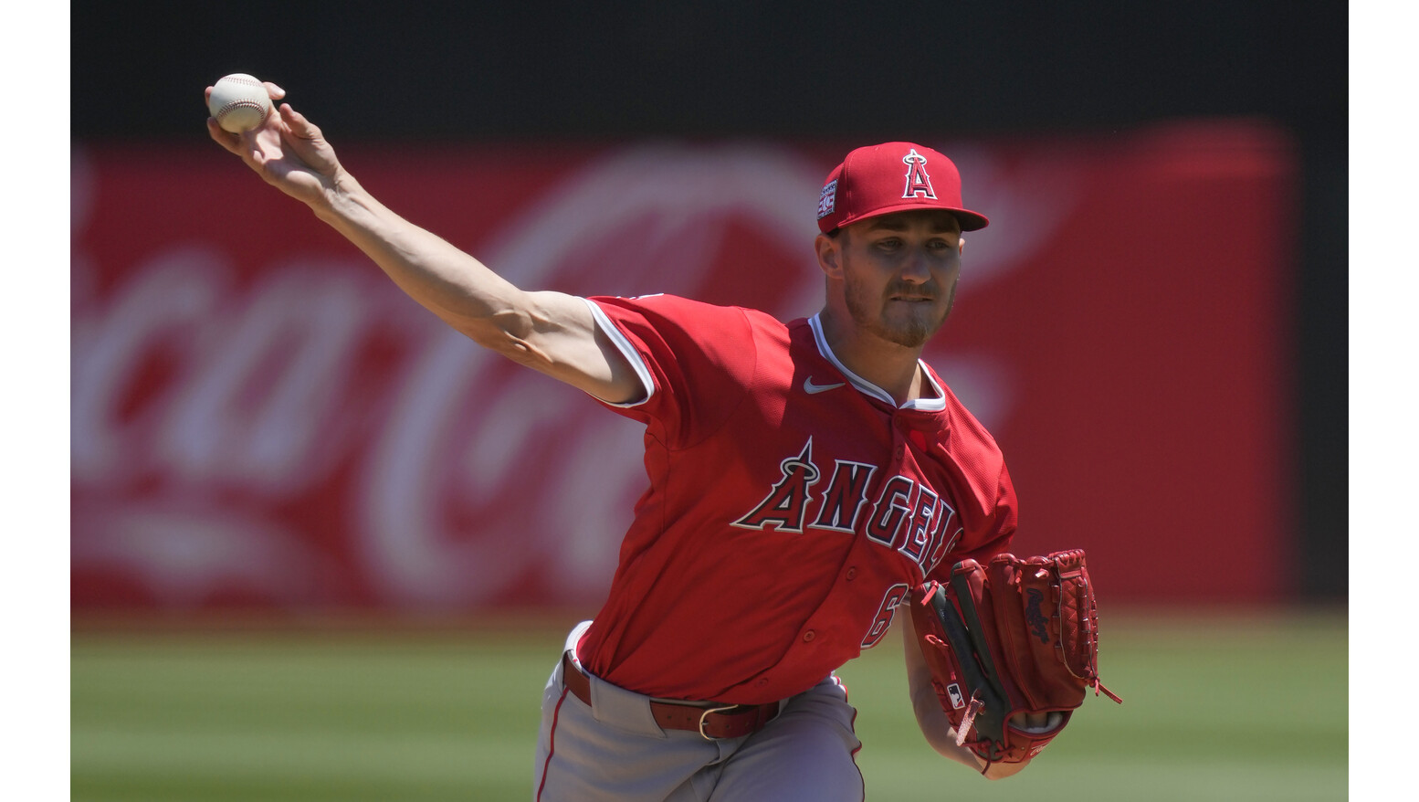 Angels pitcher Jack Kochanowicz, shown in an image from last...