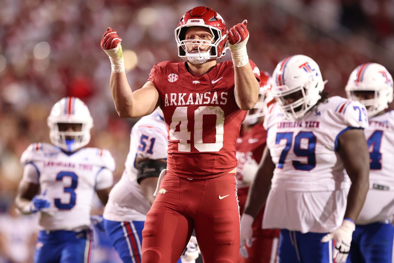 NCAA Football: Louisiana Tech at Arkansas