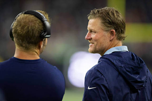 (Photo by Wesley Hitt/Getty Images) Sean McVay, Les Snead, Rams