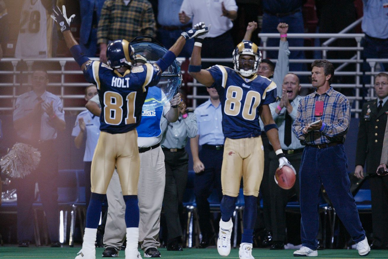 Isaac Bruce #80, Torry Holt #81