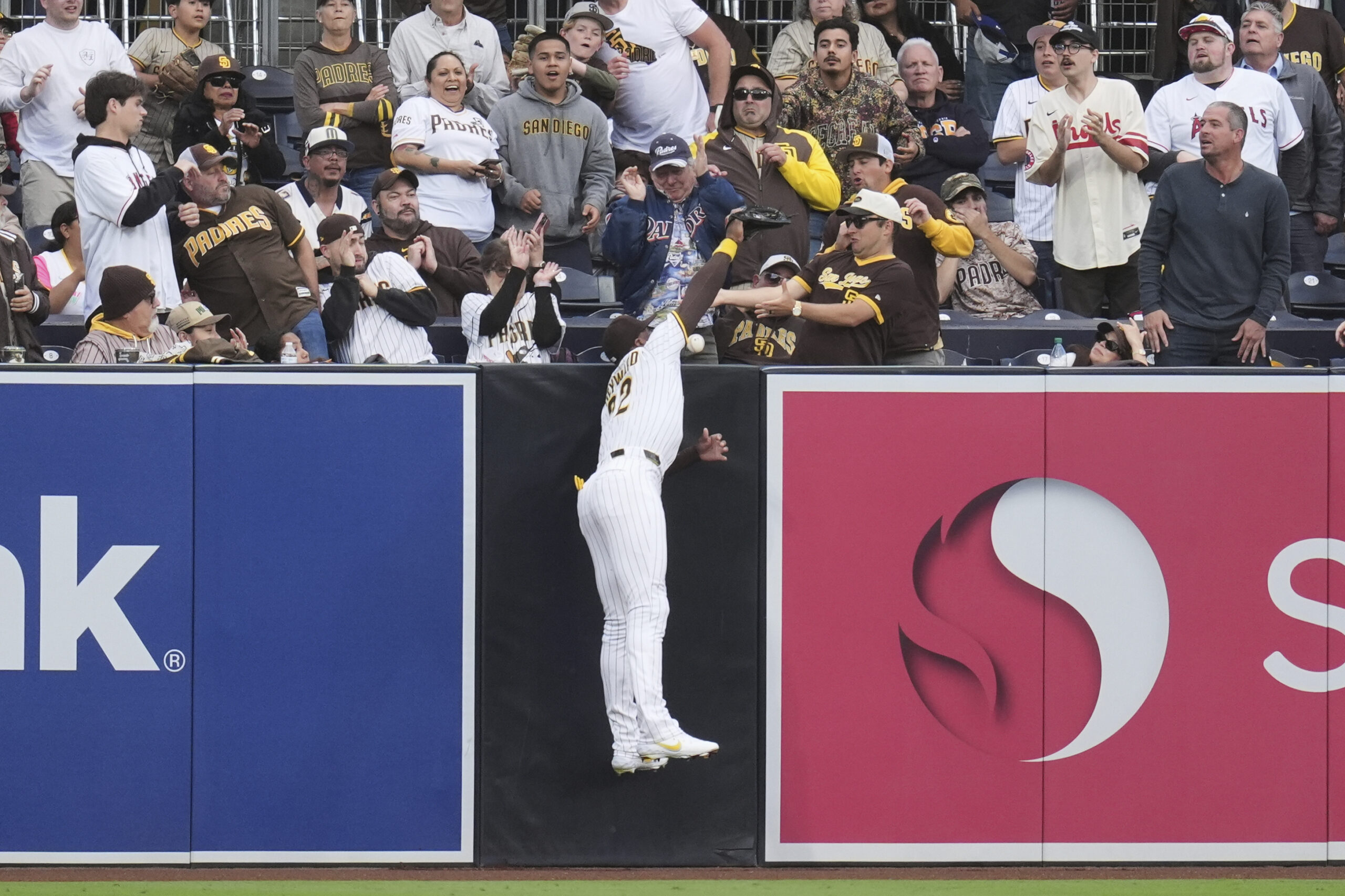 San Diego Padres left fielder Jason Hayward can’t make the...
