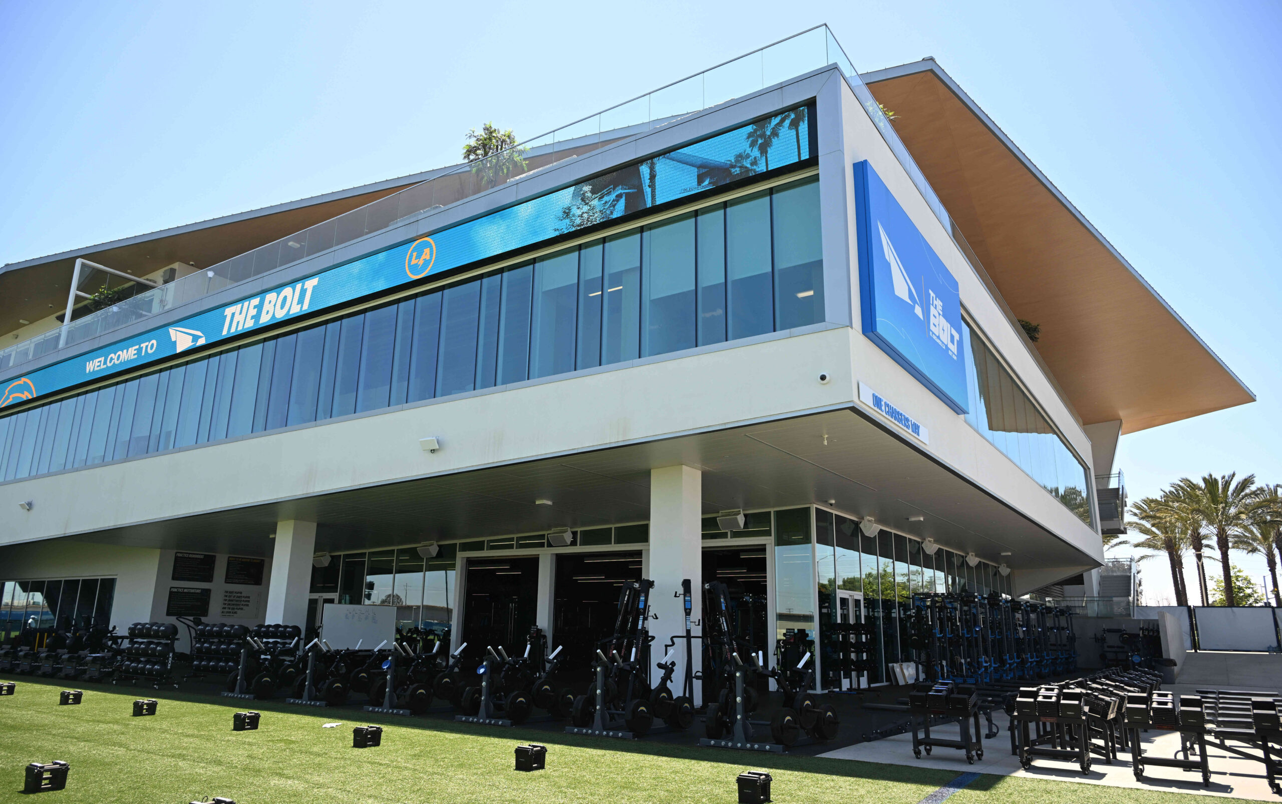A view of The Bolt, the Chargers’ headquarters and practice...