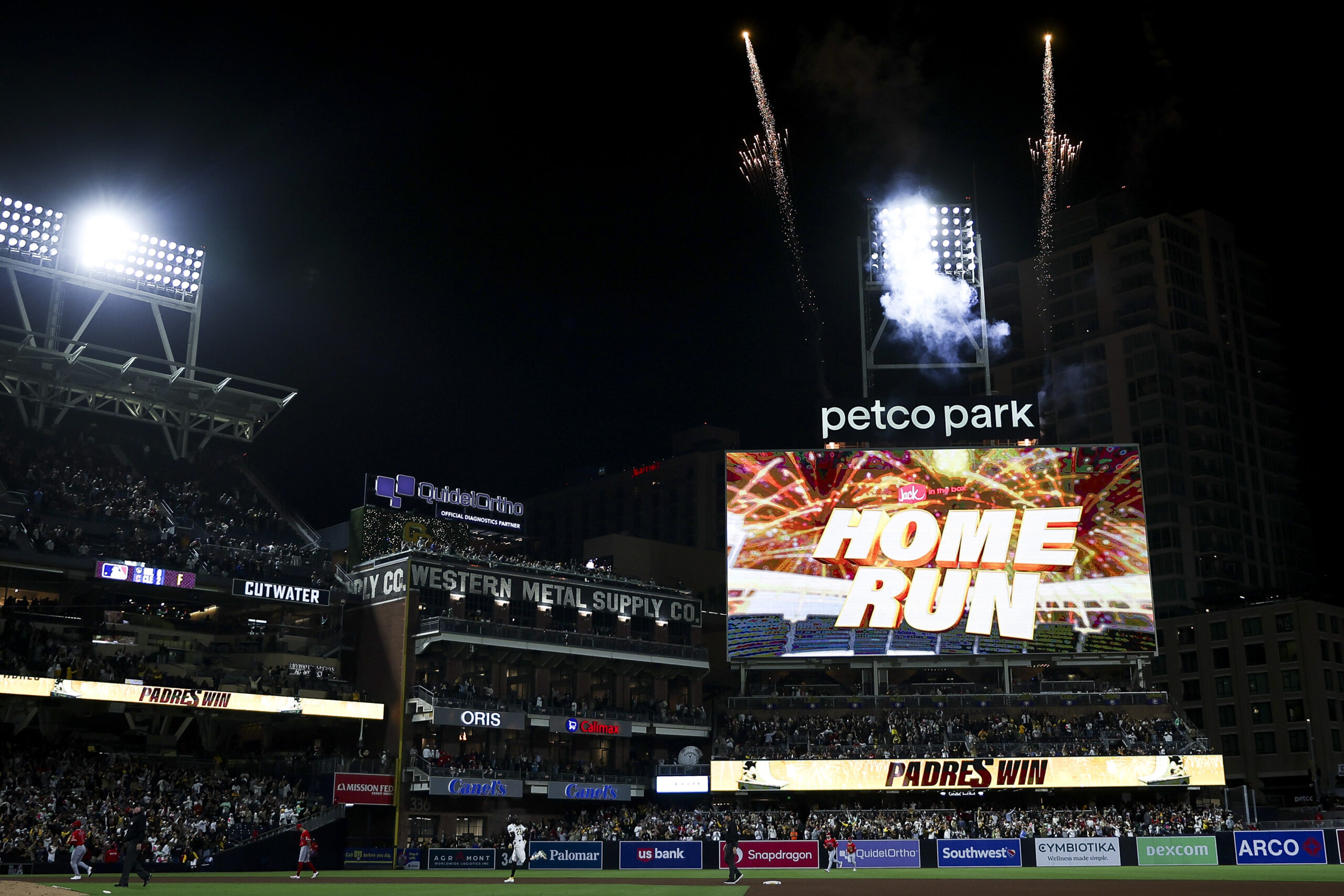 San Diego Padres right fielder Fernando Tatis Jr. rounds the...
