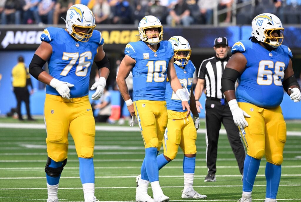 Los Angeles Chargers right tackle & 2024 first round draft pick Joe Alt