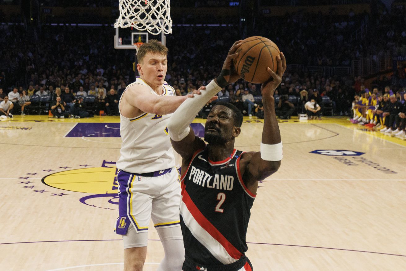 Lakers vs Trailblazers Los Angeles, CA.
