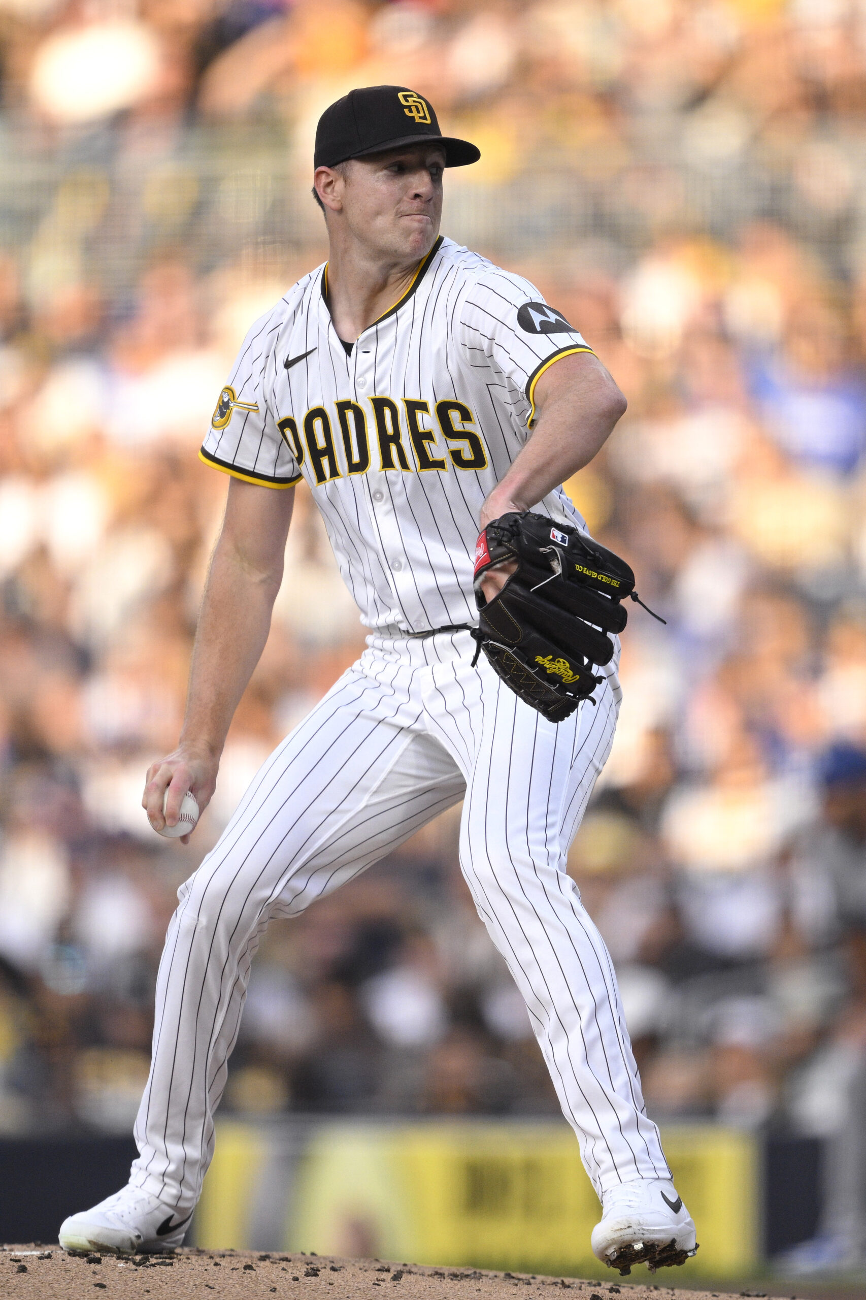 San Diego Padres starting pitcher Nick Pivetta throws to the...