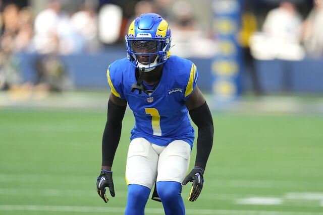 Kirby Lee-USA TODAY Sports Derion Kendrick, Rams