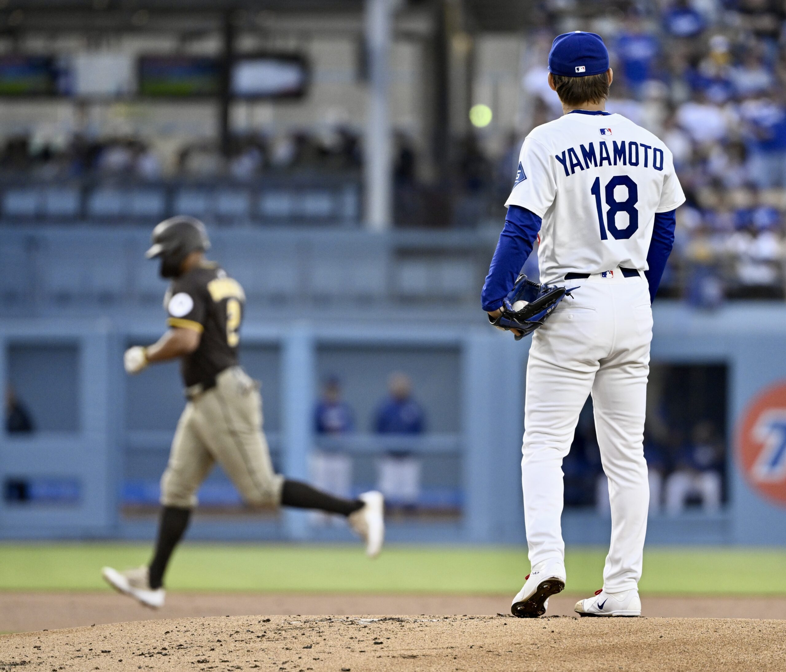 The San Diego Padres’ Xander Bogaerts runs the bases after...