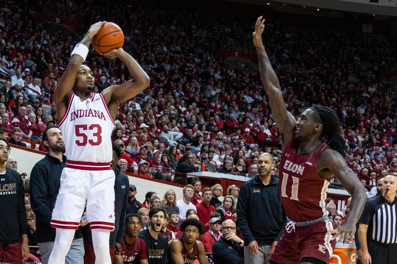 NCAA Basketball: Elon University at Indiana