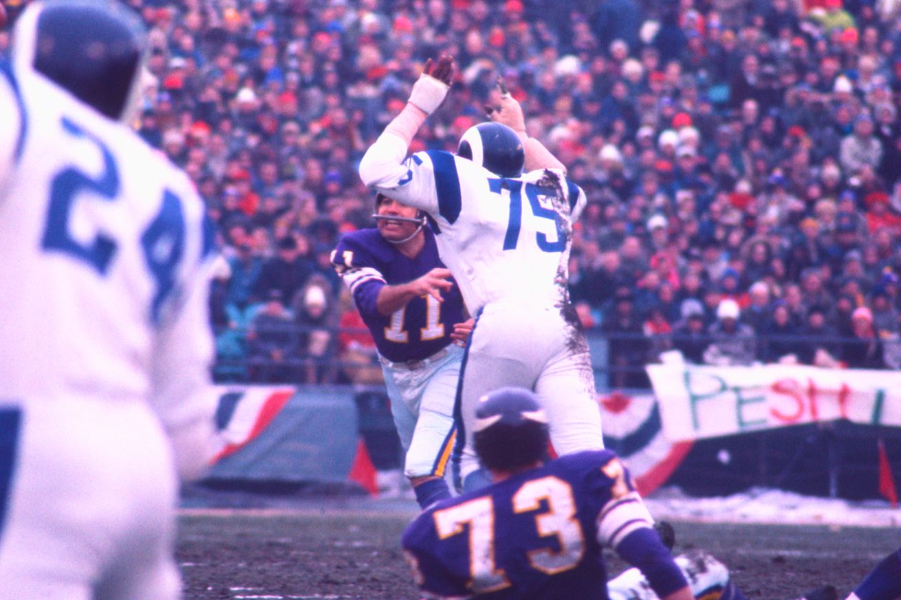 Vikings Battle Rams in 1969 Western Conference Playoff