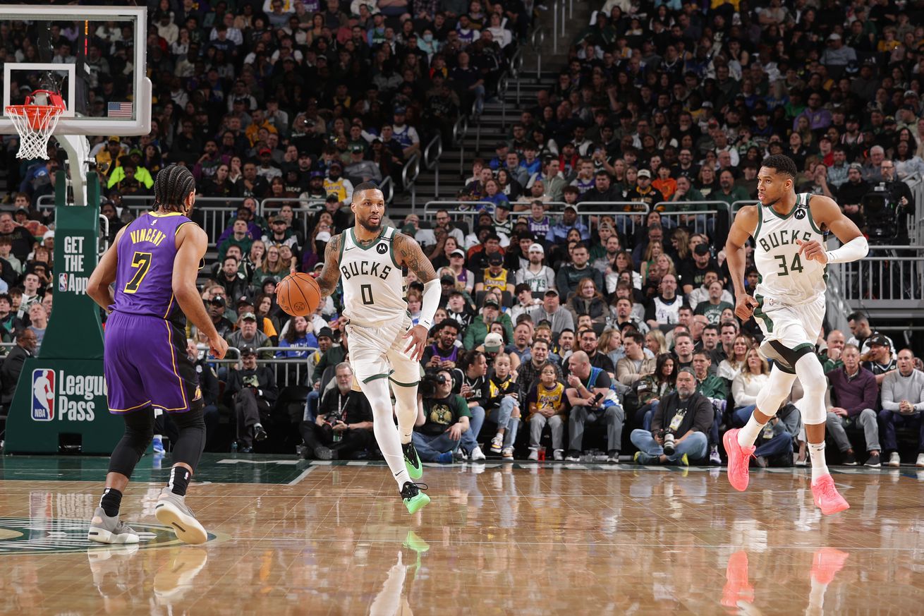 Los Angeles Lakers v Milwaukee Bucks