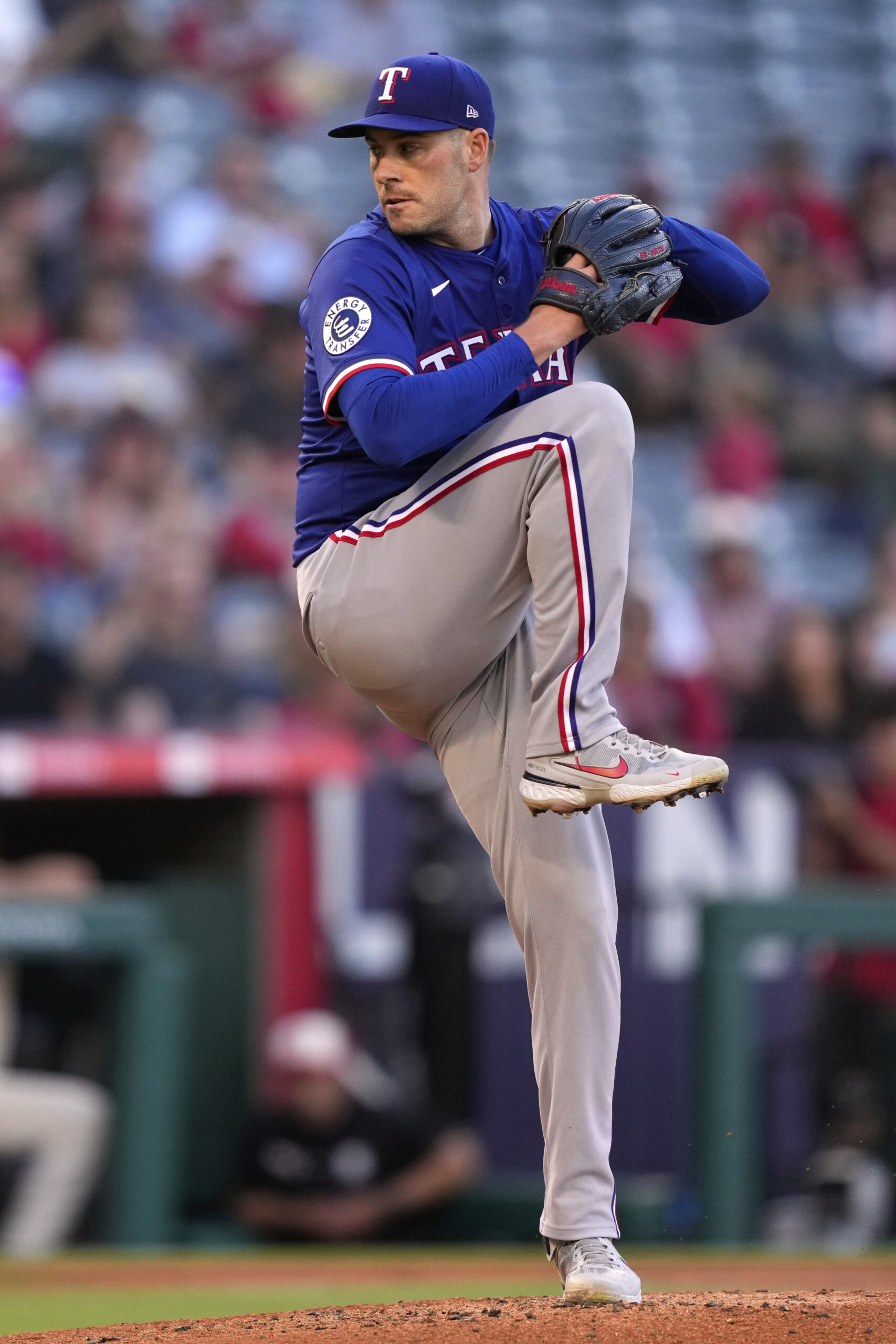 Texas Rangers starting pitcher Patrick Corbin throws to the plate...