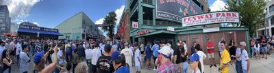 Outside Fenway Park. August 27, 2023.
