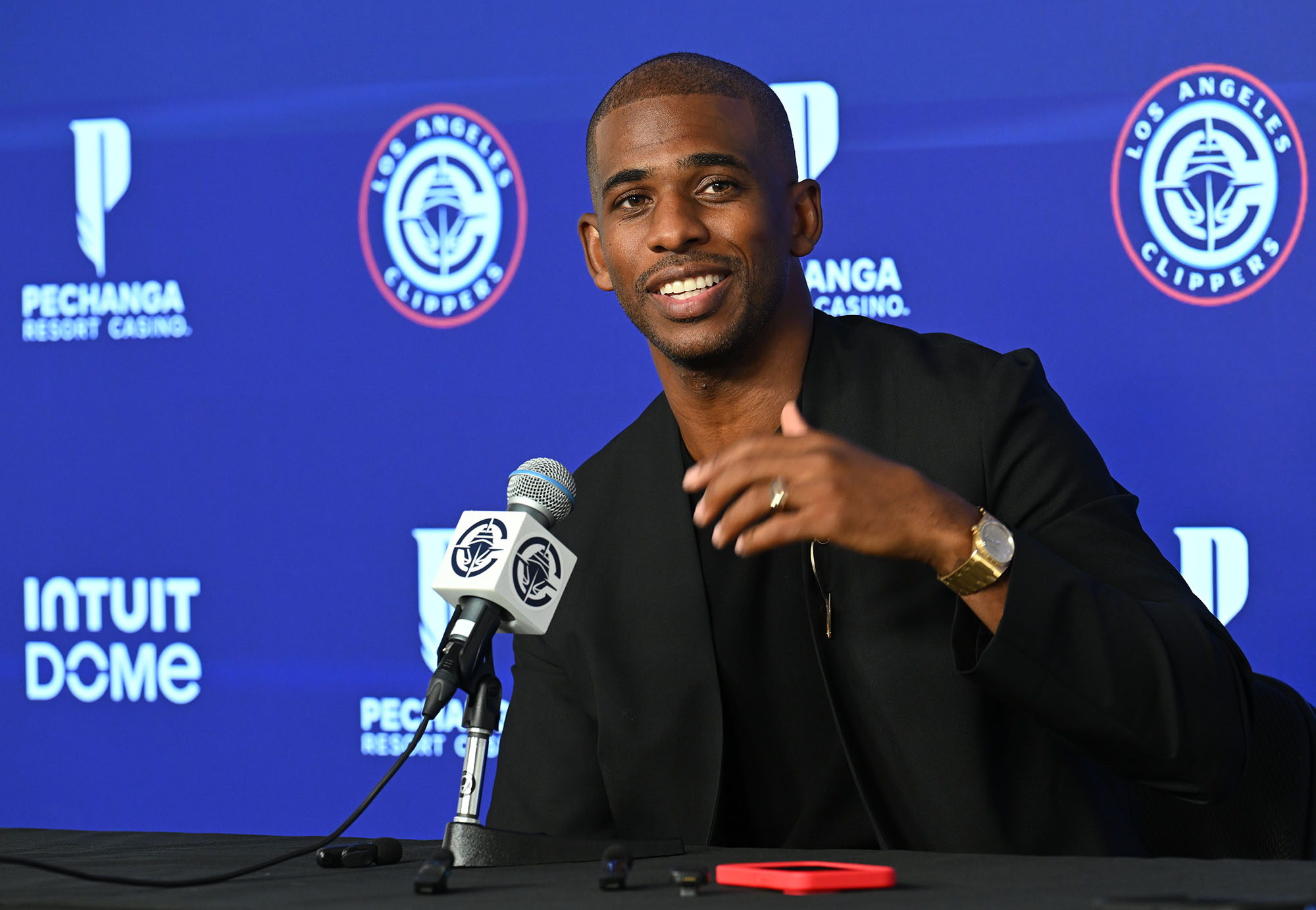 Chris Paul was welcomed back to the Clippers with a...