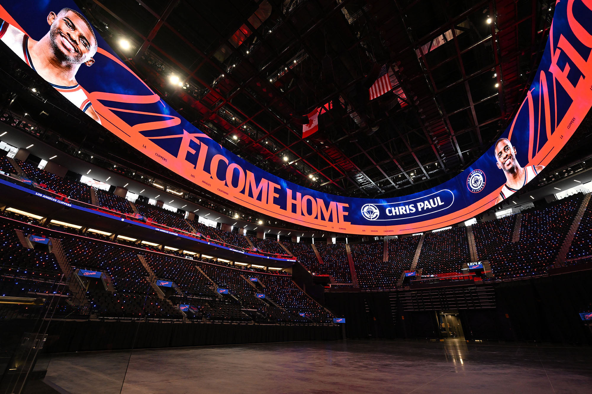 Chris Paul was welcomed back to the Clippers with a...