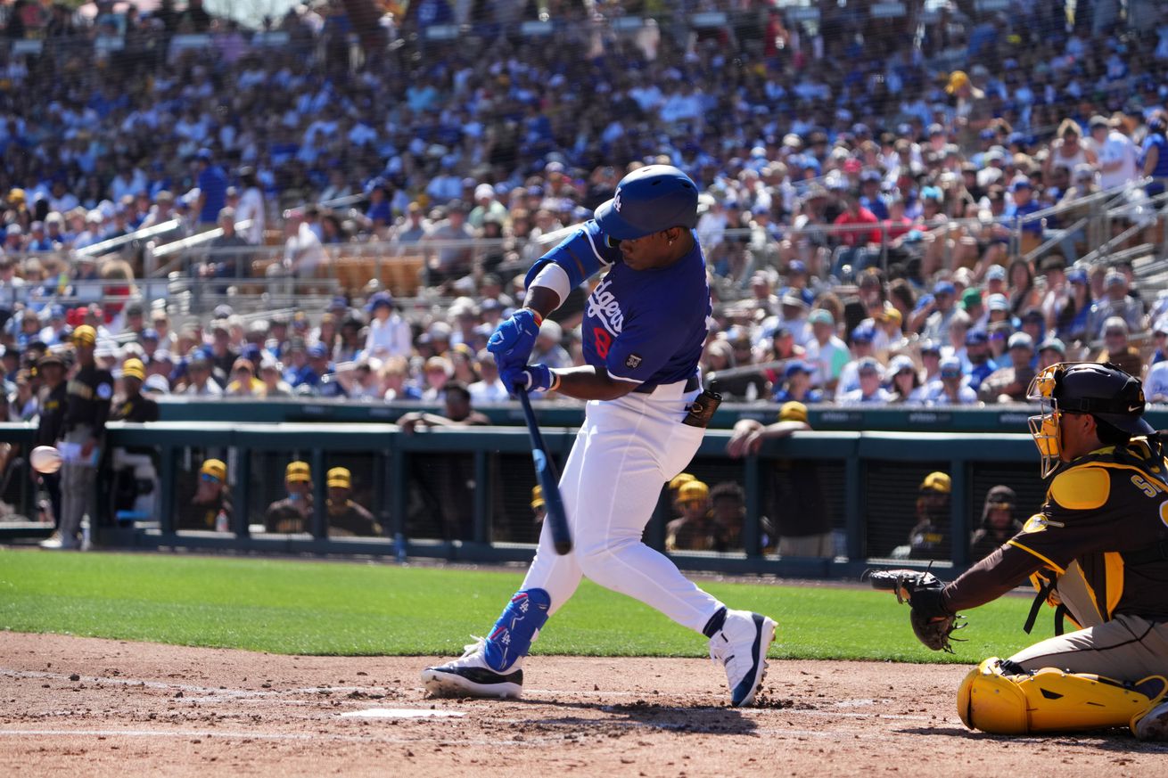 MLB: Spring Training-San Diego Padres at Los Angeles Dodgers