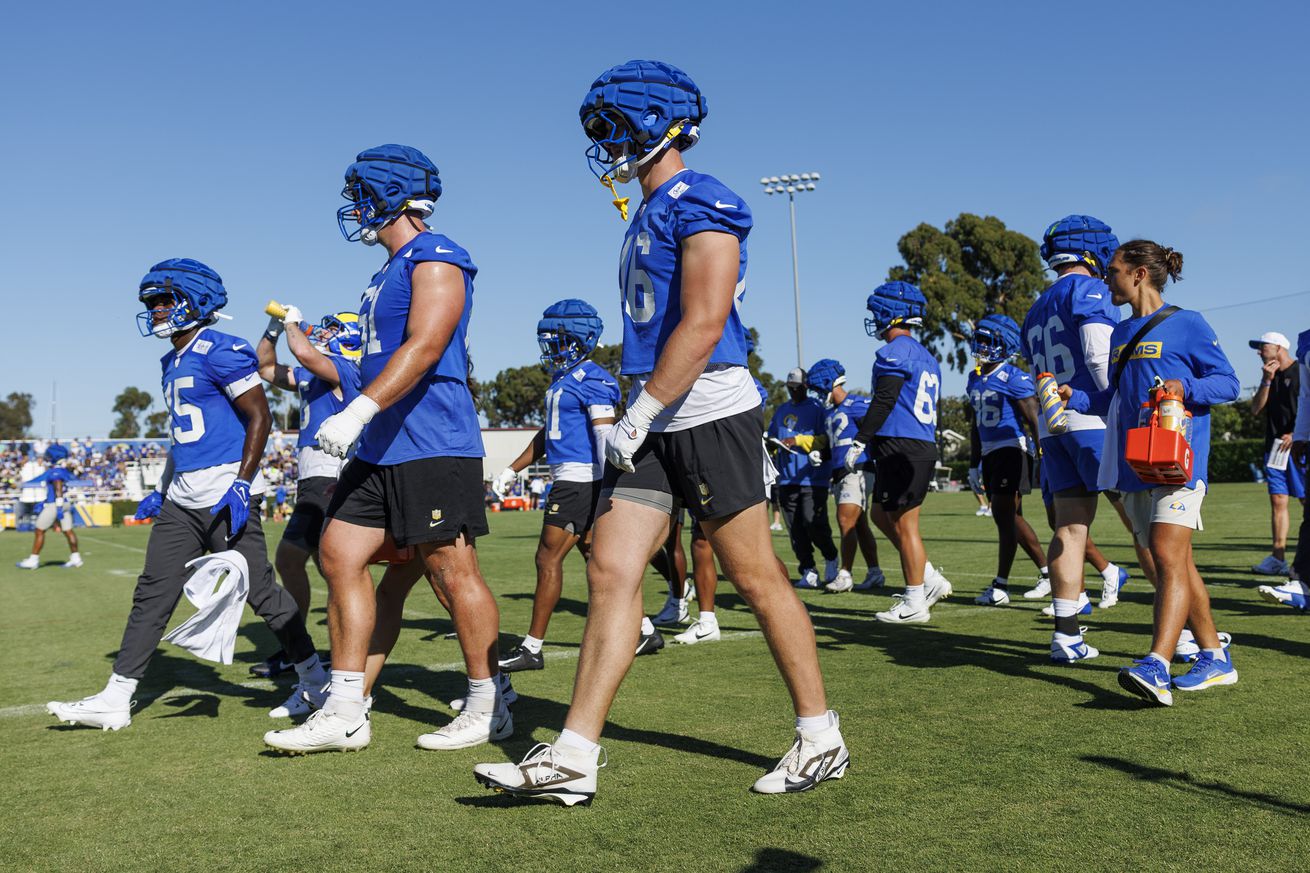 Rams training camp in Los Angeles, CA