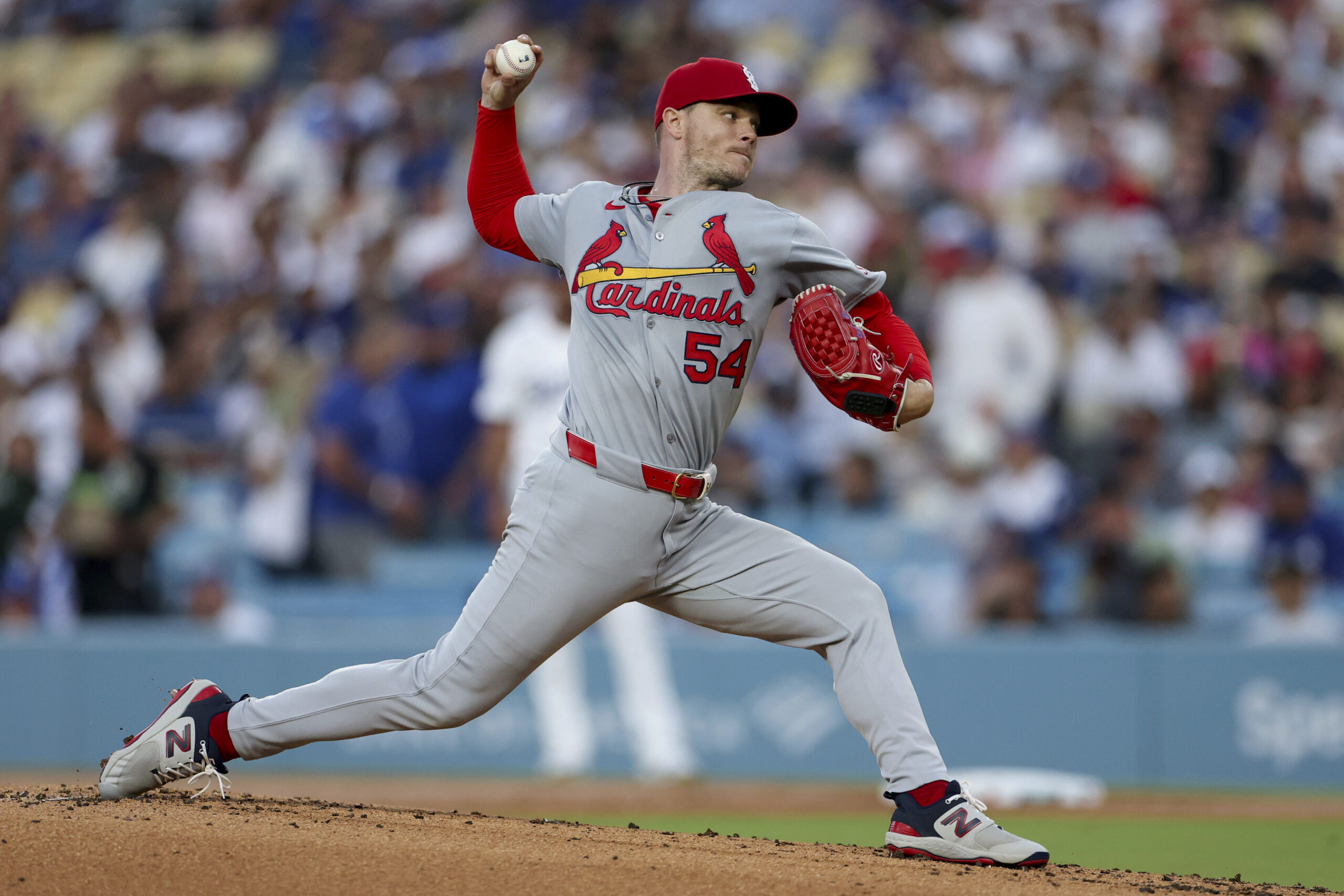 St. Louis Cardinals starting pitcher Sonny Gray delivers during the...