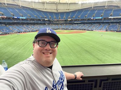 First row of Center Field. Tropicana Field. May 28, 2023.