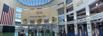 The rotunda upon entering Tropicana Field. May 27, 2023.