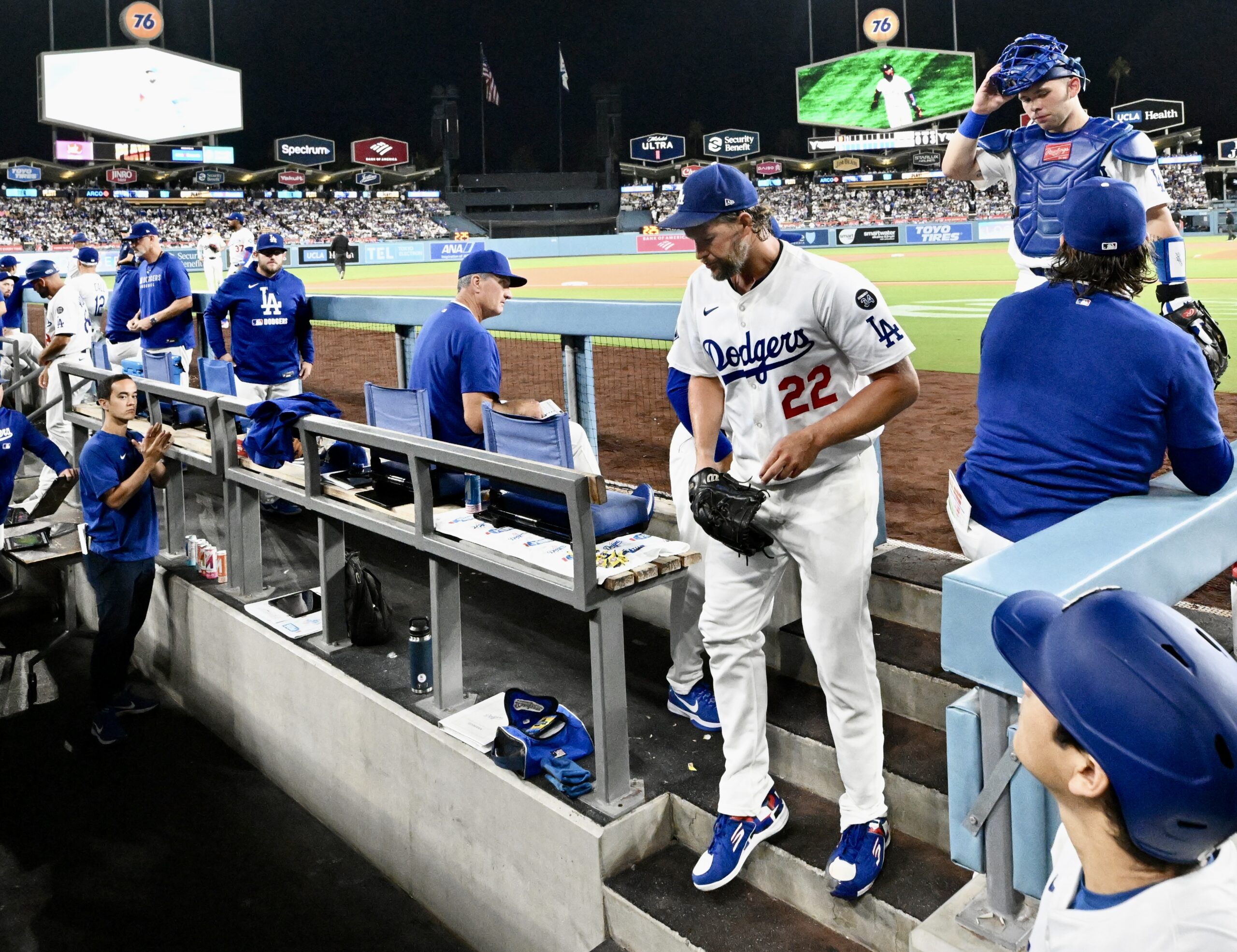 in the xxx inning during a baseball game at Dodger...