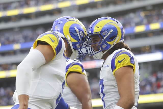 Yannick Peterhans-USA TODAY Sports Matthew Stafford, Puka Nacua, Rams