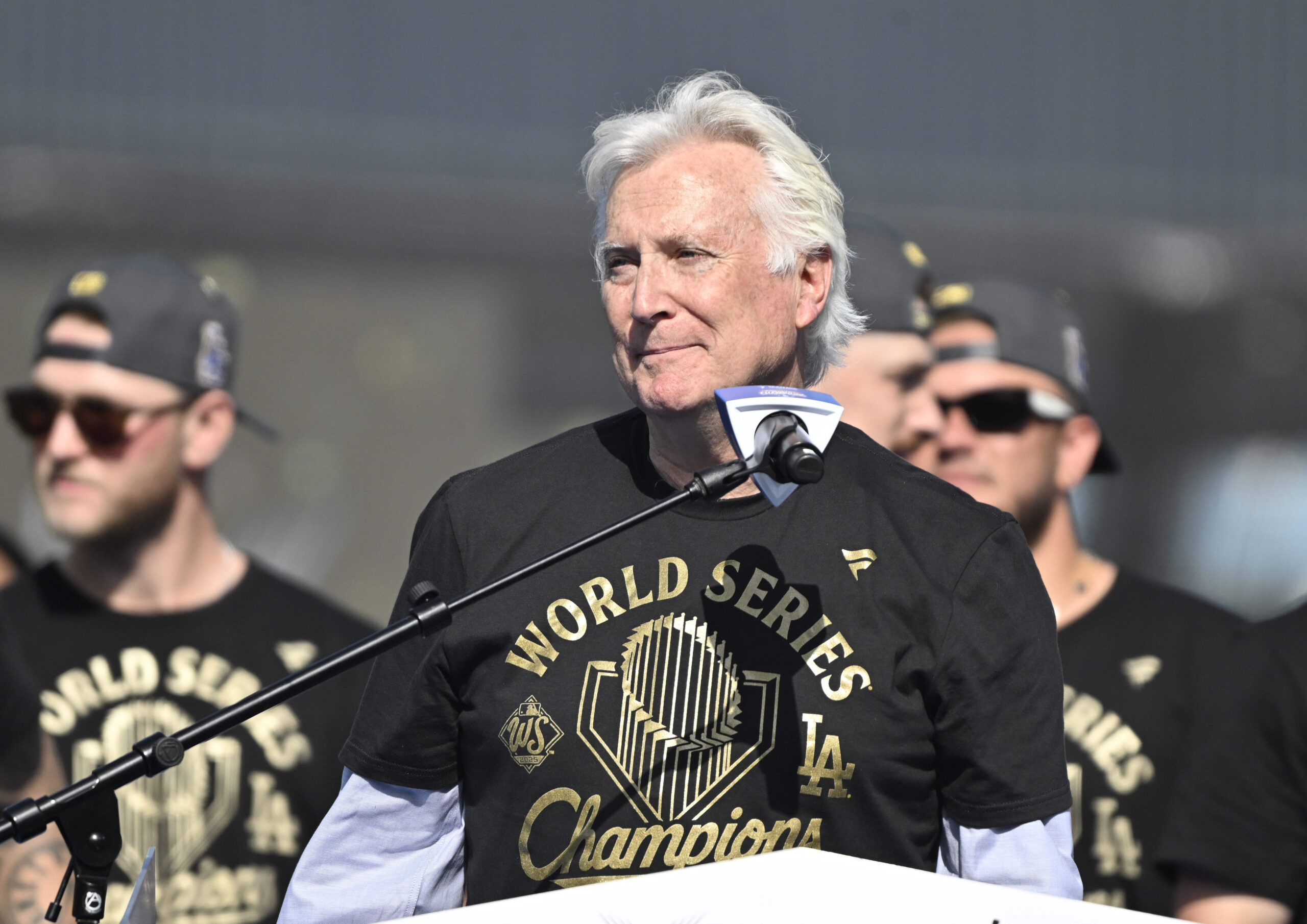 Los Angeles Dodgers Owner Mark Walter during a celebration of...