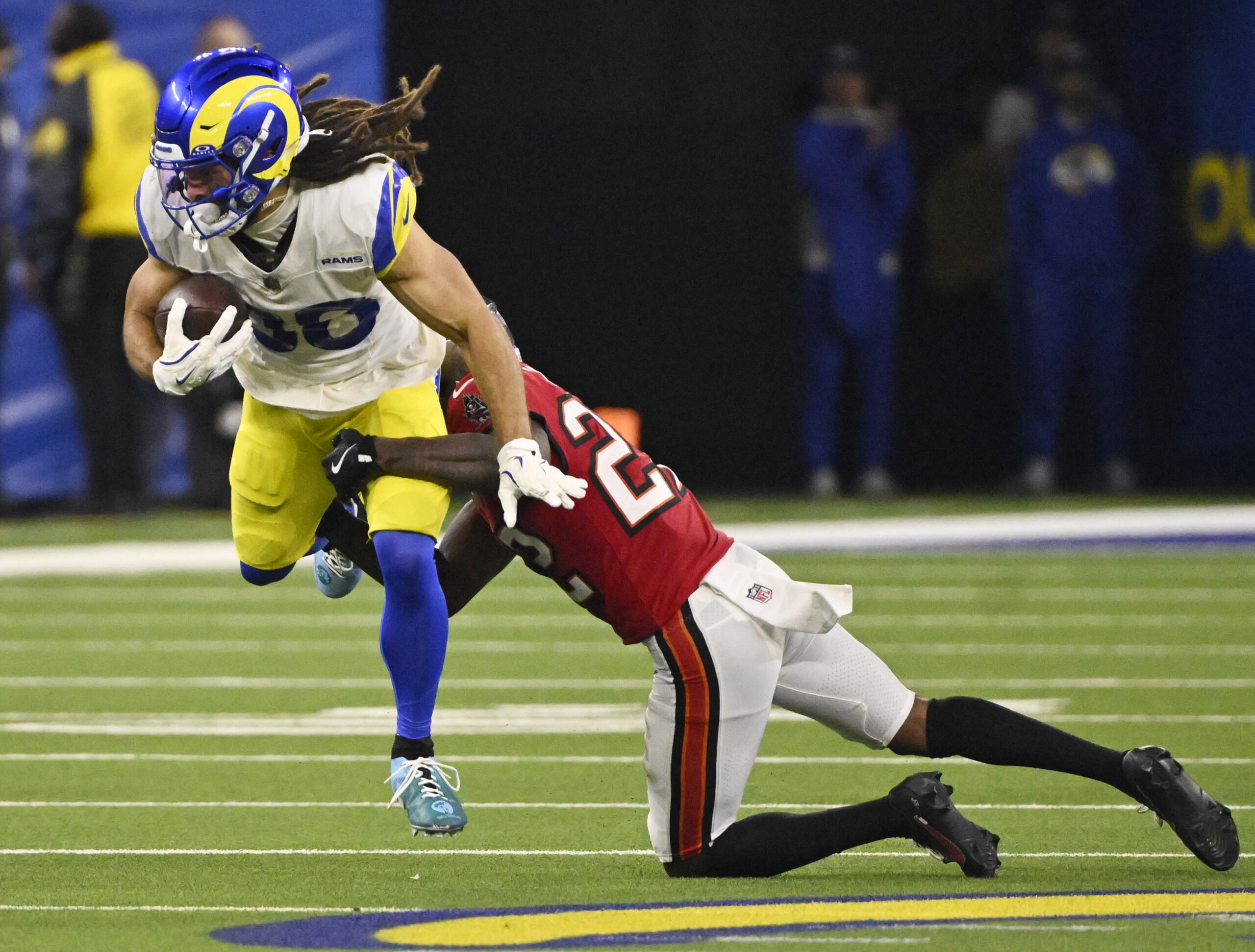 Wide receiver Jordan Whittington (88) of the Rams catches a...